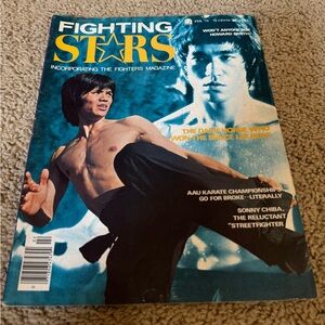 Bruce Lee Fighting stars magazine bundle of two 76 editions.